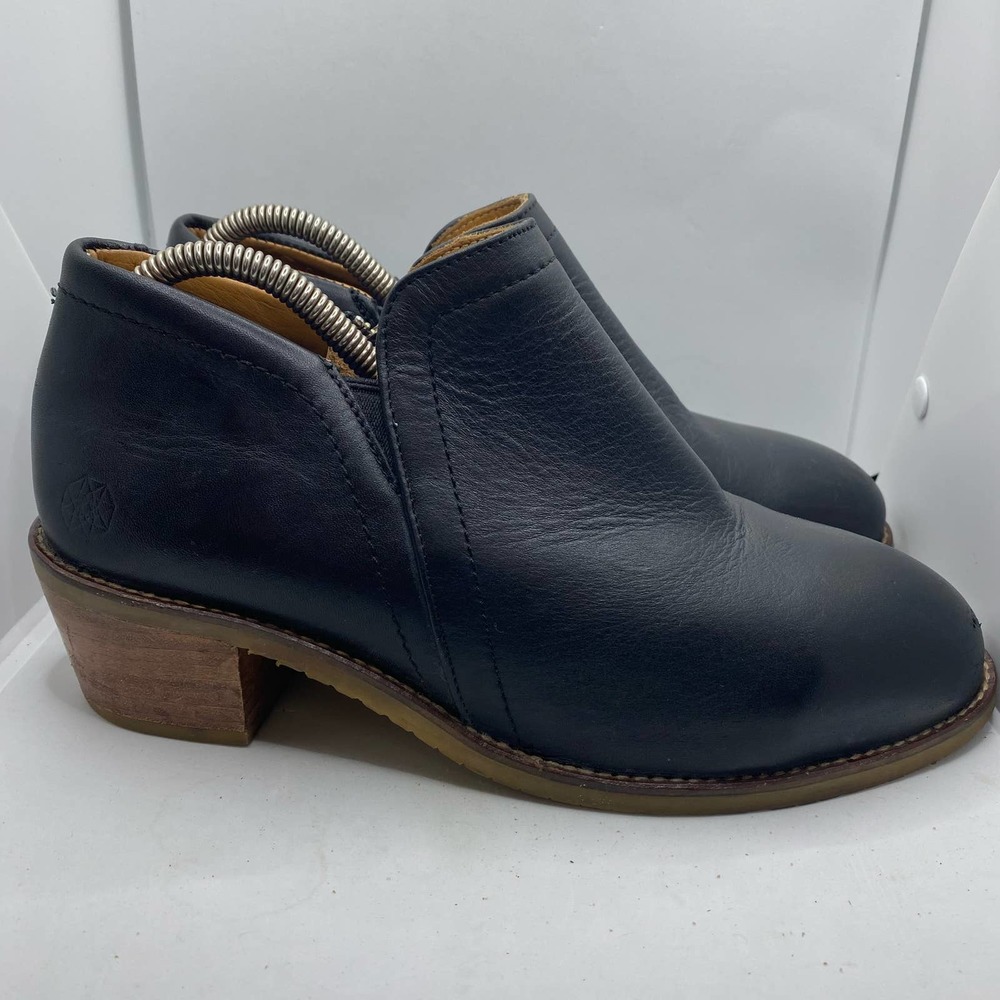 Xena Womens Gravity Steel Toe Black Leather Ankle Safety Work Boots Booties 10